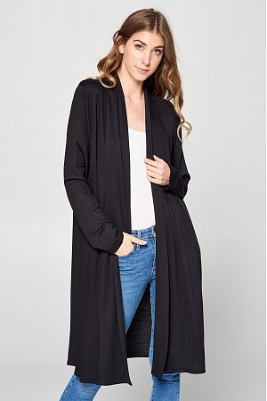 Long Sleeve Shawl Duster